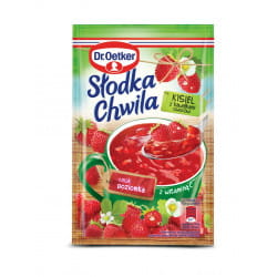 Słodka Chwila kisiel z kawałkami owoców poziomka 34g Dr Oetker +E