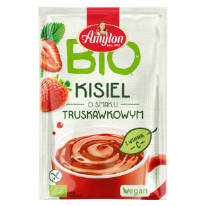 Kisiel instant eko Amylon o smaku truskawkowym 30g bezglutenowy