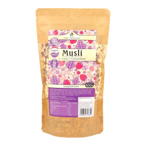 Musli owsiane z truskawkami bezgl 500g 5przemian.jpg
