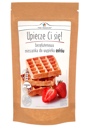 Mieszanka na gofry bezglutenowe 350 g - Pięć Przemian.jpg