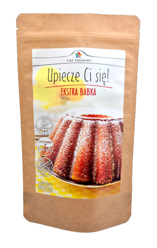 Mieszanka na ekstra babkę (babka piaskowa) bezglutenową 500 g - Pięć Przemian.jpg
