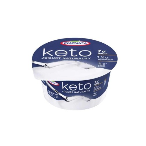 Jogurt naturalny Keto 7% tłuszczu,4% białka 150g Piątnica (wyc).jpg