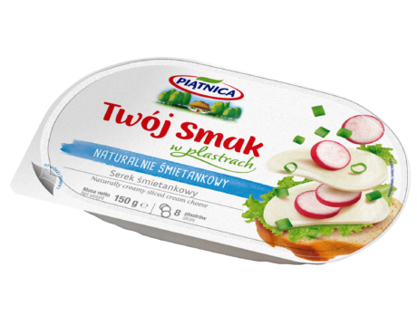 Serek śmietankowy Twój Smak w plastrach naturalny 150g Piątnica.png