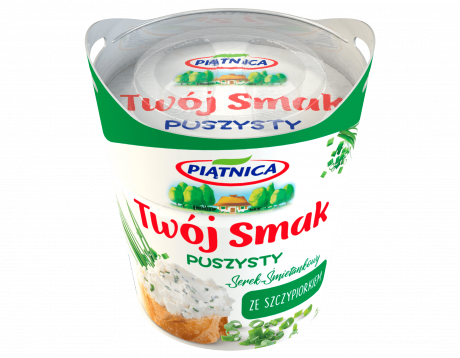 Serek śmietankowy Twój Smak puszysty 150g kubek szczypior Piątnica.png