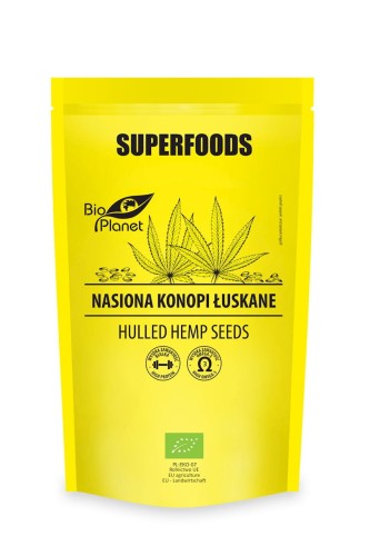 Superfoods nasiona konopii łuskane eko Bio Planet 200g.jpg