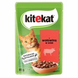 Karma dla kota Kitekat sasz 85g wołowina w sosie Mars