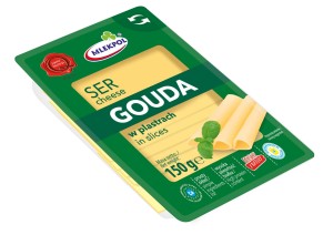 Ser żółty plastry Mlekpol Gouda 150g (H R)
