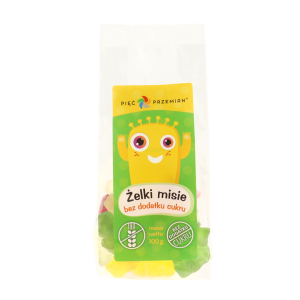 #Żelki Pięć Przemian misie bez dod cukru 100g *