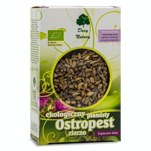 Ostropest plamisty ziarno suplement diety eko Dary Natury 100g
