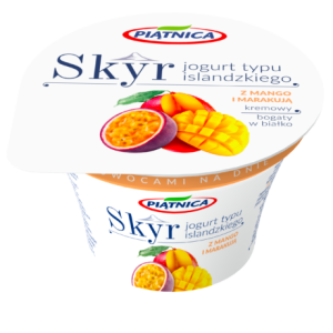 Jogurt Skyr typu islandzkiego Piątnica 150g z mango i marakują