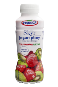 Jogurt pitny Skyr typu islandzkiego Piątnica truskawka z kiwi 330ml