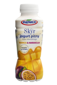 Jogurt pitny Skyr typu islandzkiego Piątnica mango i marakuja 330ml