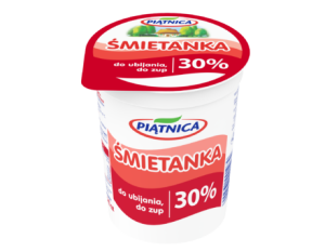 Śmietanka 30% do deserów i zup Piątnica 400g (kremówka)