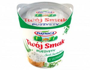 Serek śmietankowy Twój Smak puszysty 150g kubek szczypior Piątnica