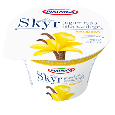 Jogurt Skyr typu islandzkiego 150g waniliowy Piątnica.png