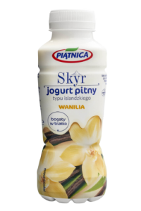 Jogurt pitny Skyr typu islandzkiego Piątnica waniliowy 330ml