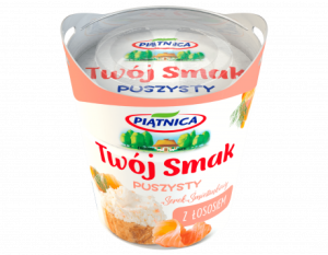 Serek śmietankowy Twój Smak puszysty 150g kubek łosoś Piątnica