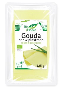 Ser żółty plastry eko Bio Planet Gouda 125g
