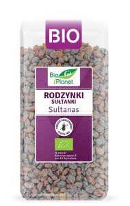 Rodzynki sułtanki eko Bio Planet bezglutenowe 400g !
