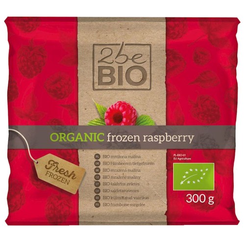 Owoce mrożone eko Maliny 2beBIO 300g Bio Planet.jpg