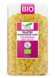 Płatki kukurydziane eko Bio Planet jasne 250g