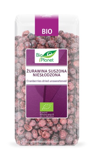 Żurawina suszona eko cała niesłodzona Bio Planet 50g.jpg