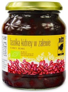 Fasolka czerwona kidney w zalewie eko 360/240g słoik Bio Planet