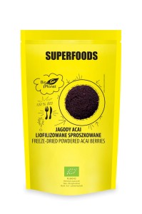 Superfoods jagody acai liofilizowane sposzkowane eko Bio Planet 100g