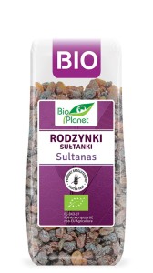 Rodzynki sułtanki eko Bio Planet bezglutenowe 200g