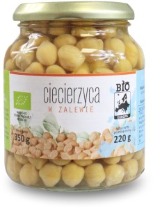 Ciecierzyca w zalewie eko 350/230g słoik Bio Planet