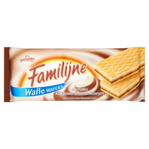 Wafle Familijne kakaowo śmietankowe 180g Jutrzenka Colian