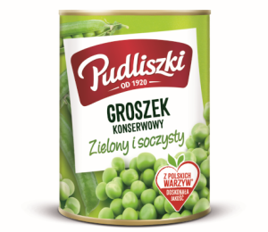 Groszek zielony w zalewie Pudliszki 400/240g pusz