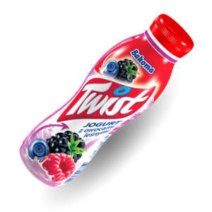 Jogurt pitny Twist owoce leśne 370g Bakoma (Ch)