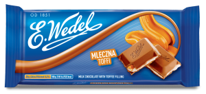 Czekolada Wedel 100g mleczna z nadzieniem toffi