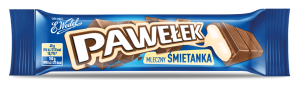 Baton Wedel Pawełek 45g śmietankowy w czekladzie mlecznej