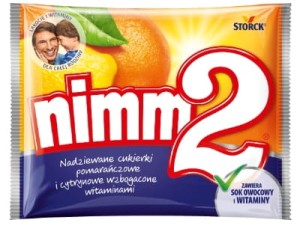 Cukierki Nimm2 z nadzieniem pomarańczowym i cytrynowym 90g Storck