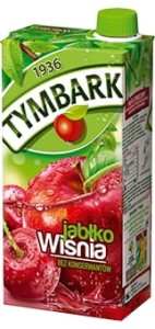 Napój Tymbark 1l kart wiśnia/jabłko Maspex