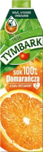 Sok Tymbark 1l kart pomarańcza Maspex