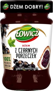 Dżem Łowicz 280g z czarnej porzeczki niskosłodzony
