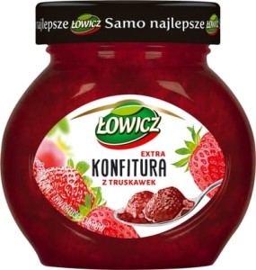 Konfitura Łowicz truskawkowa 240g