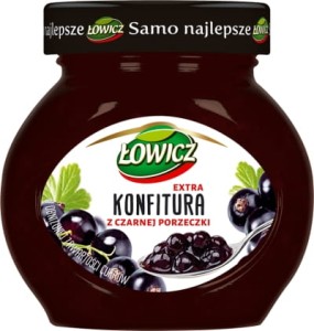 Konfitura Łowicz z czarnej porzeczki 240g