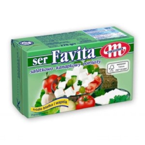 Ser sałatkowy Favita 16% zielona 270g Mlekovita (Ch)?*