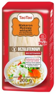 Makaron Tao Tao ryżowy wstążka bezglutenowy 200g