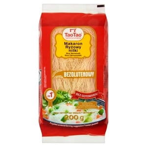Makaron Tao Tao ryżowy nitki bezglutenowy 200g
