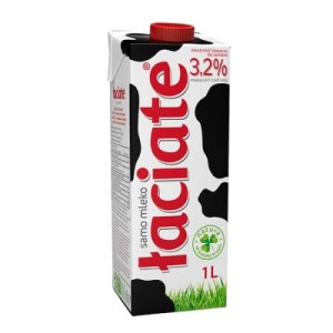 Mleko UHT Łaciate 3,2% 1l Mlekpol (czerwone)
