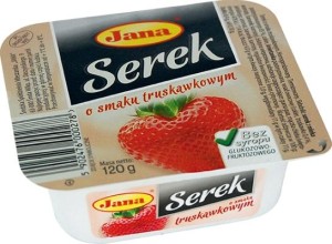 Serek homogenizowany Jana truskawkowy 120g (Ch)